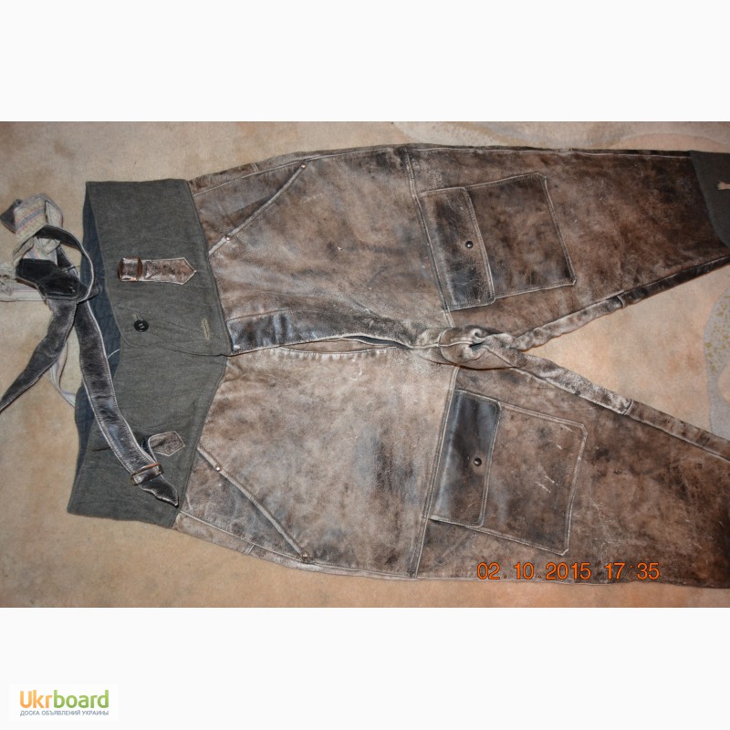 Фото 2. Продам штаны военного летчика времен второй мировой кожа флис