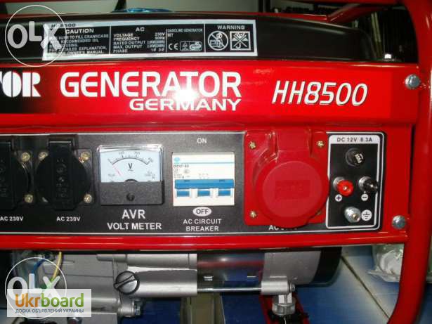 Продам/ генератор бензиновый Alligator HH8500 5, 2кВт Трехфазний .