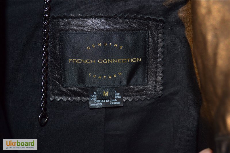 Фото 10. Куртка french connection black lambskin leather, оригина