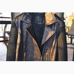 Куртка french connection black lambskin leather, оригина