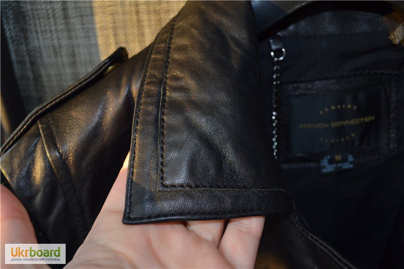 Фото 7. Куртка french connection black lambskin leather, оригина