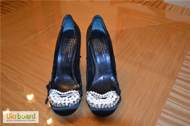 Фото 14. Туфли женские pedro garcia black satin womens shoes, ори