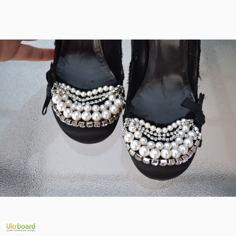 Фото 8. Туфли женские pedro garcia black satin womens shoes, ори