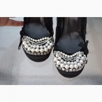 Туфли женские pedro garcia black satin womens shoes, ори