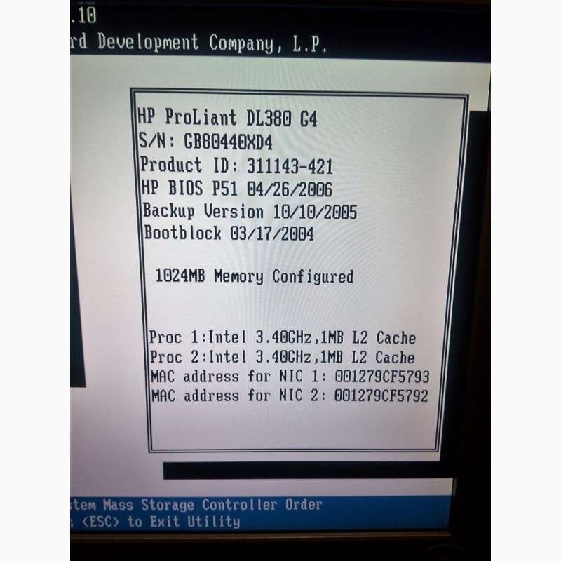 Фото 15. Сервер HP ProLiant DL380 G4, 2*Xeon 3.2GHz, 6*72Gb SCSI