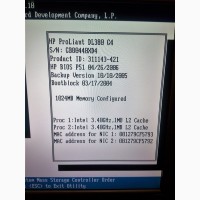 Сервер HP ProLiant DL380 G4, 2*Xeon 3.2GHz, 6*72Gb SCSI