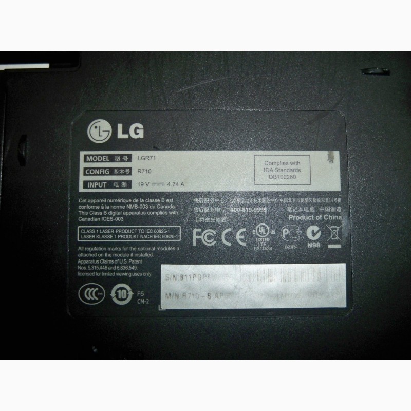 Фото 6. Ноутбук 2 ядра, компьютер LG R710 / 17.1 / видео / HDMI / WiFi / ИК / FireWire