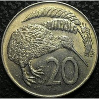 Новая Зеландия 20 центов 1969 год