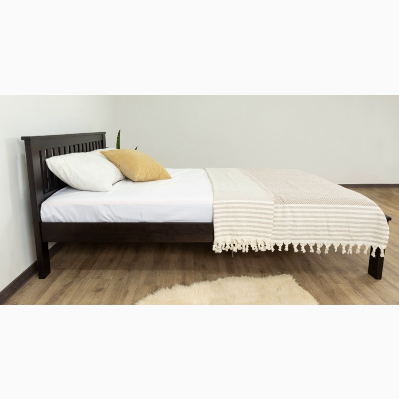 Фото 5. Двоспальне ліжко Жасмін з низьким узніжжям масив бука