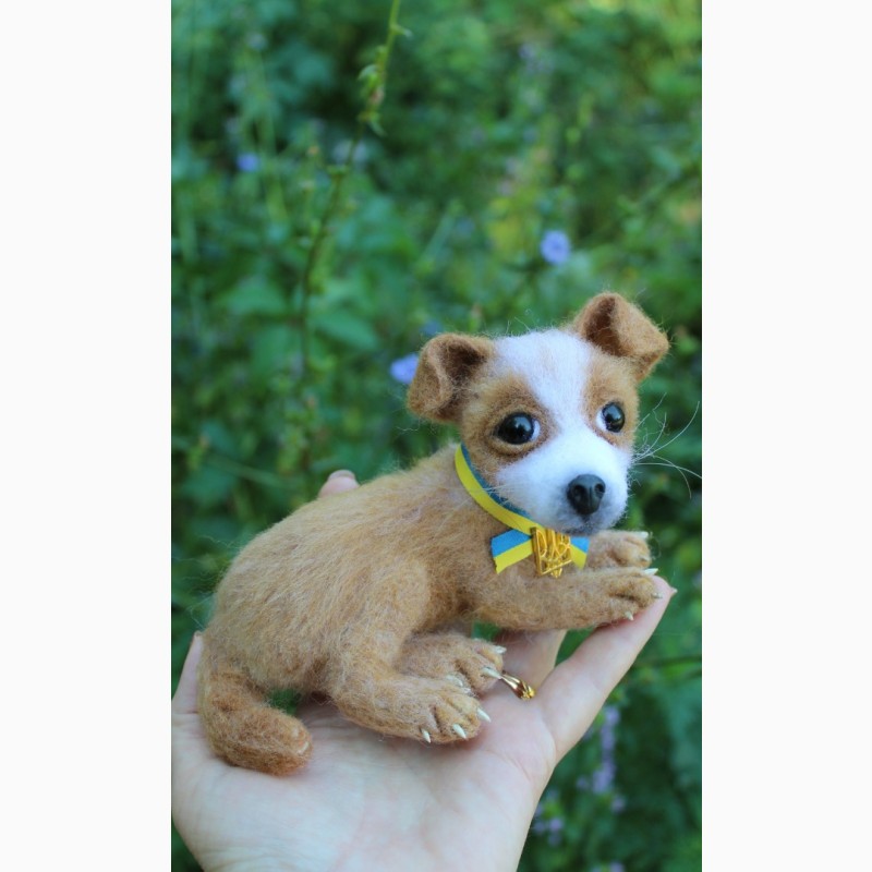 Фото 8. Пес Патрон іграшка валяна з шерсті інтерєрна собачка хендмєйд песик