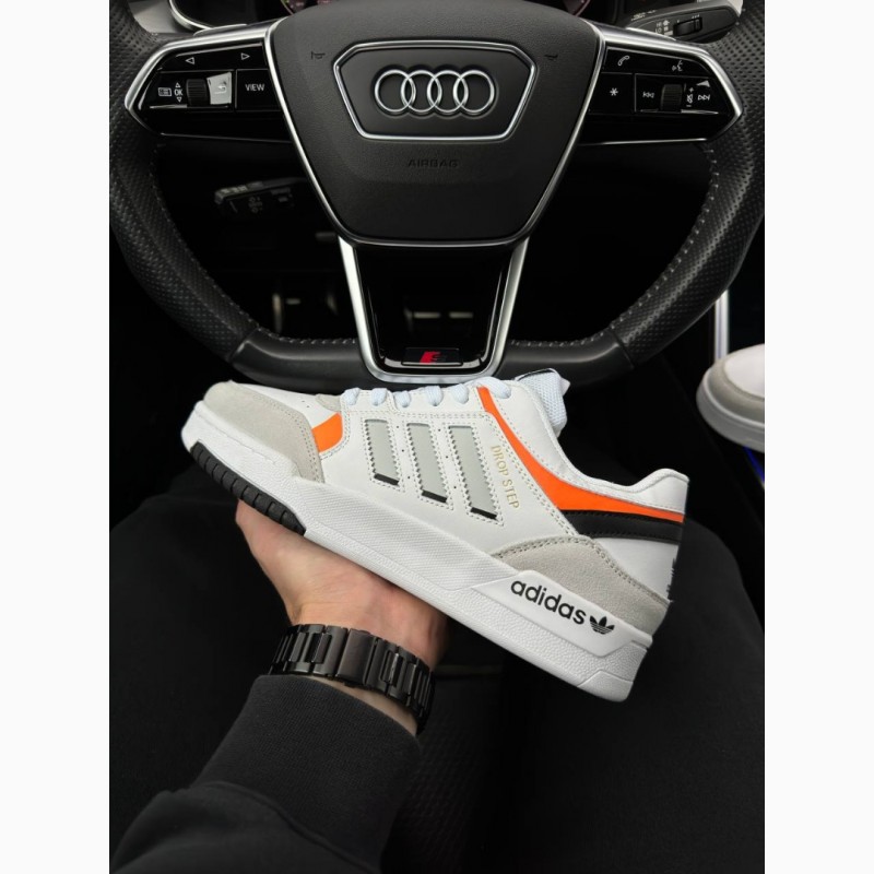 Фото 3. Adidas Originals Drop Step White Gray Orange - кроссовки мужские белые