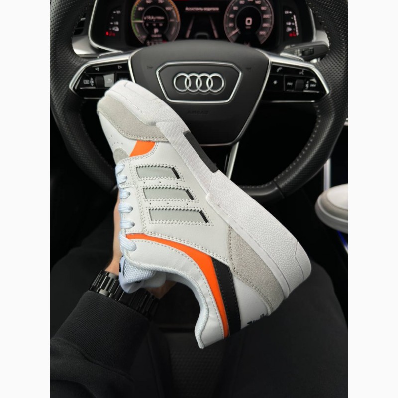 Фото 4. Adidas Originals Drop Step White Gray Orange - кроссовки мужские белые