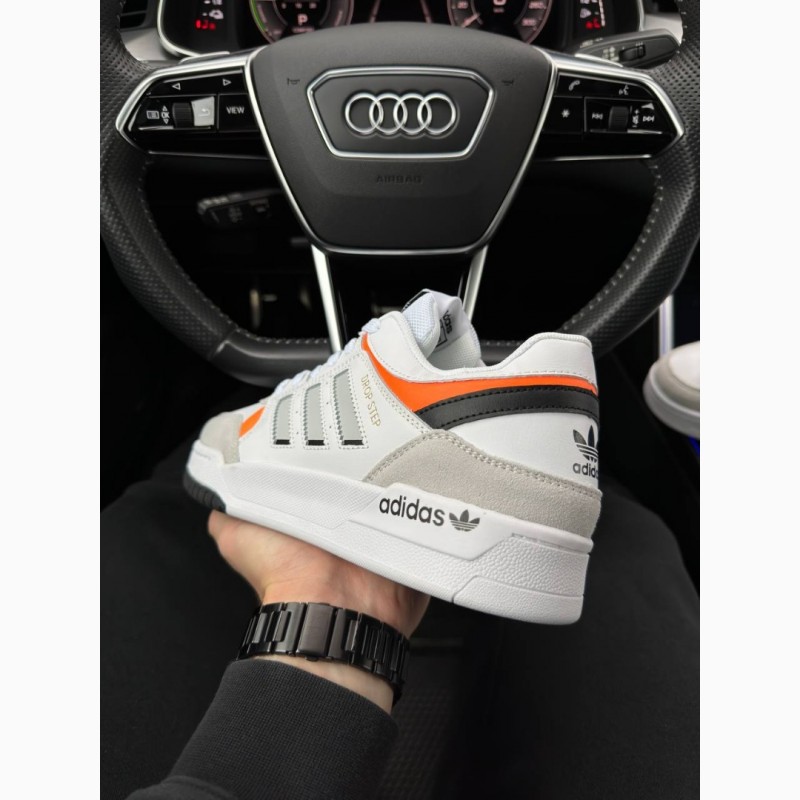 Фото 5. Adidas Originals Drop Step White Gray Orange - кроссовки мужские белые