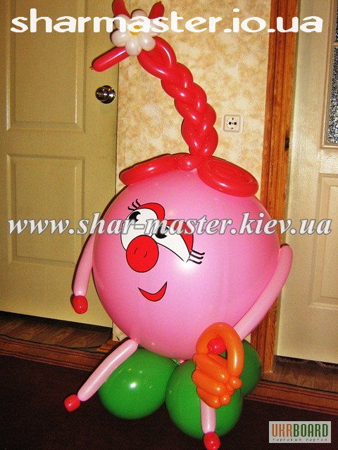 Фото 2. Фигуры из воздушных шаров в Киеве, букеты из шаров, круглосуточная доставка шаров Киев.
