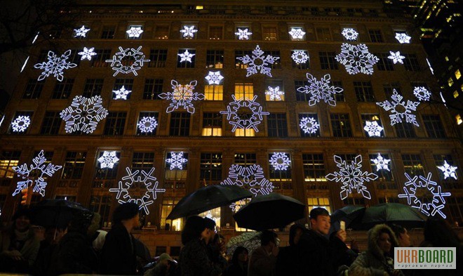 Фото 3. Светодиодные световые новогодние светящиеся звезды снежинки купить цена