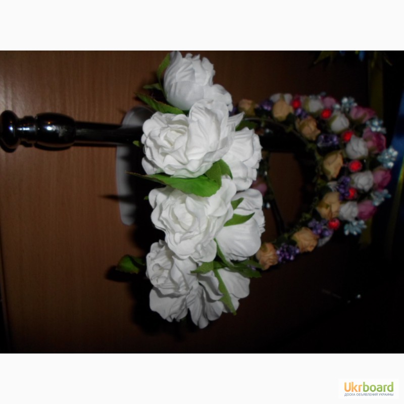 Фото 3. 70 грн/шт Украинский венок обруч. Веночек нежные мелкие розы