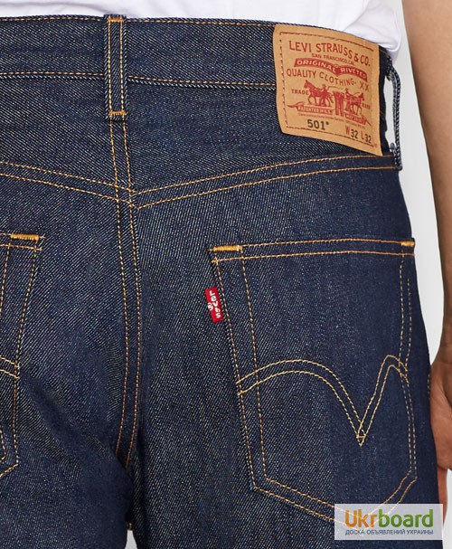 Фото 5. Джинсы Levis 501 Original Shrink-to-Fit Jeans - Rigid Indigo (США)