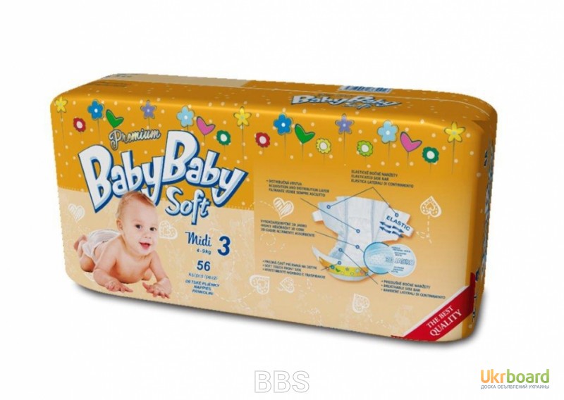 Фото 2. Продам оптом и в розницу детские подгузники ТМ Baby Baby Soft Premium
