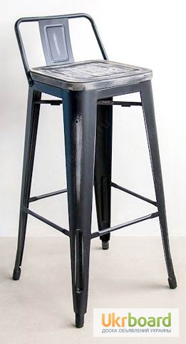 Фото 16. Высокий барный стул Толикс Низкий, H-76см. (Tolix Low, H-76cm.) из металла купить Украине