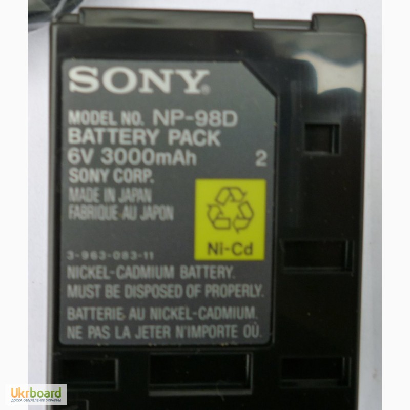 Фото 3. Продам автомобильное зарядное устройство SONY DC-S10 и аккумулятор NP-98D