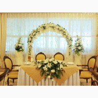 Украшение зала, свадебная арка, оформление свадьбы, фотозона Днепр
