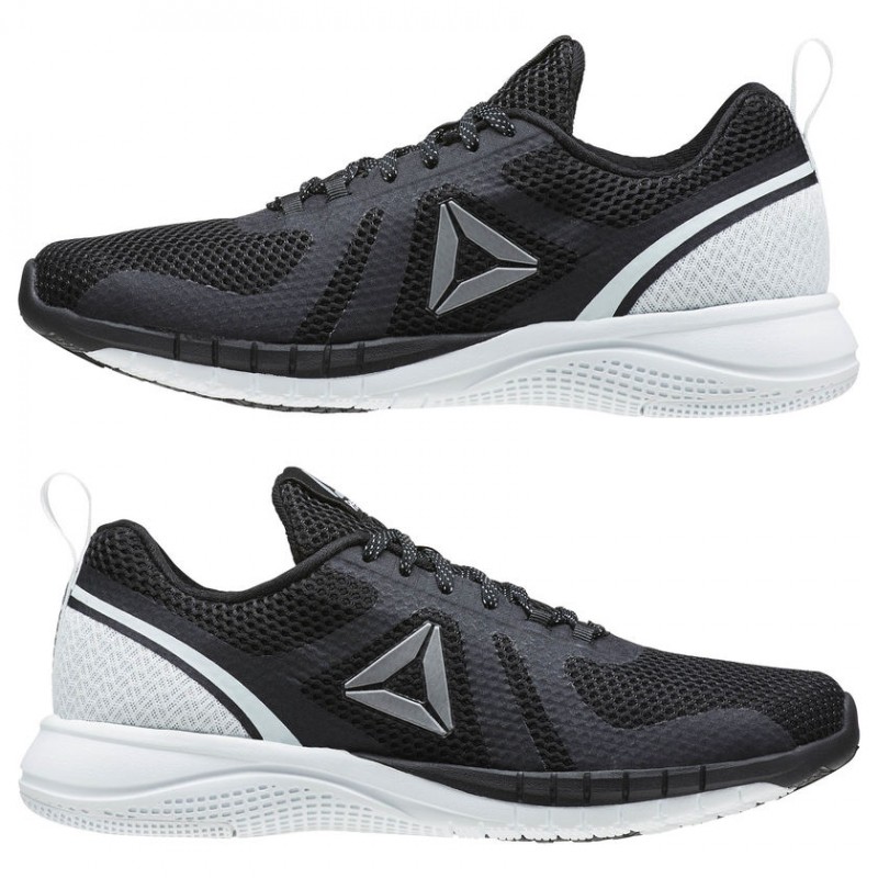 Фото 6. Кроссовки Reebok Print Run 2.0 Black White Черные мужские