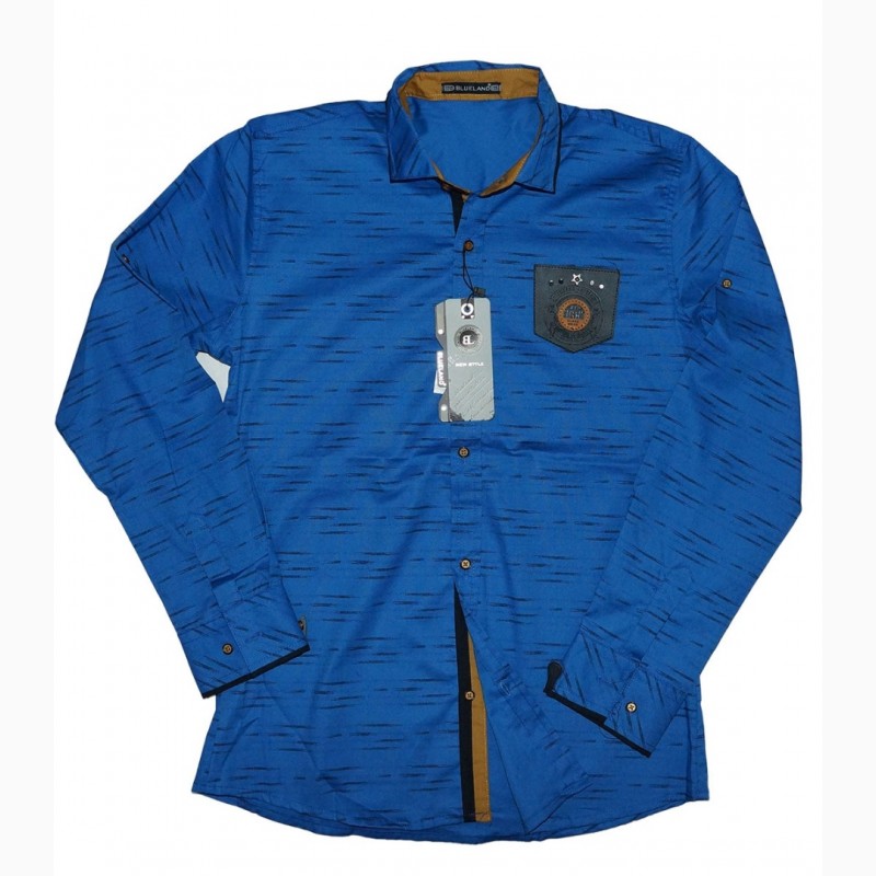 Фото 3. Стильные рубашки BlueLand для мальчиков, Турция, рост 134-164 см, цвета разные