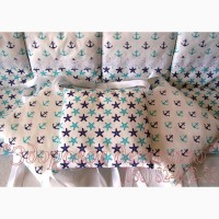 Комплект защитных бортиков в кроватку для новорожденных