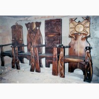 Продам меблі дерев#039;яні (стіл, крісла)набір вікінгів