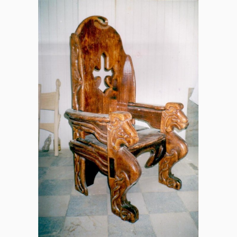 Фото 4. Продам меблі дерев#039;яні (стіл, крісла)набір вікінгів