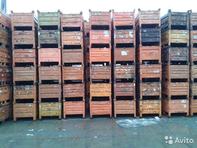 Фото 3. Тара, контейнеры, ящики, металлическая, деревянная, складская, б/у