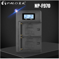 Sony NP-F970/770/570/550 двойной скоростной адаптер зарядное с дисплеем