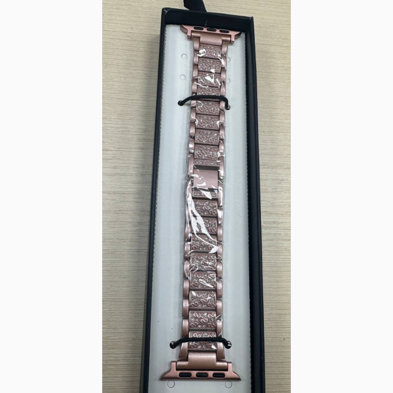 Фото 9. Алмазный женский Ремешок Apple Watch всех поколений 42mm Lady band розовое золото