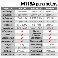 ANENG M118A - портативний, багатопараметричний мультиметр