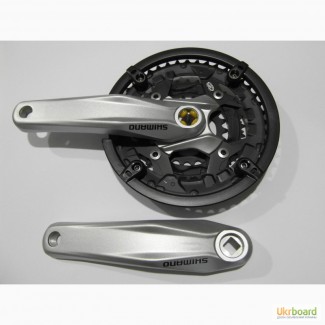 Шатуны для велосипеда /Система/ Вело шатун/ ShimanoFC-M411 44-зуба (серая и черная), 170мм