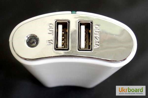 Фото 2. Power Bank (внешний аккумулятор) 20000 мА ч UKC с выходами USBх2, led фонарем
