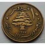 Ливан 10 пиастров 1955 год ОТЛИЧНОЕ СОСТОЯНИЕ