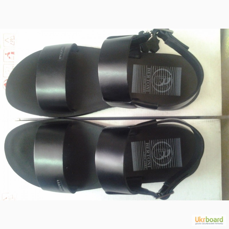 Фото 4. Мужские чёрные сандалии-босоножки Bertoni СКИДКА