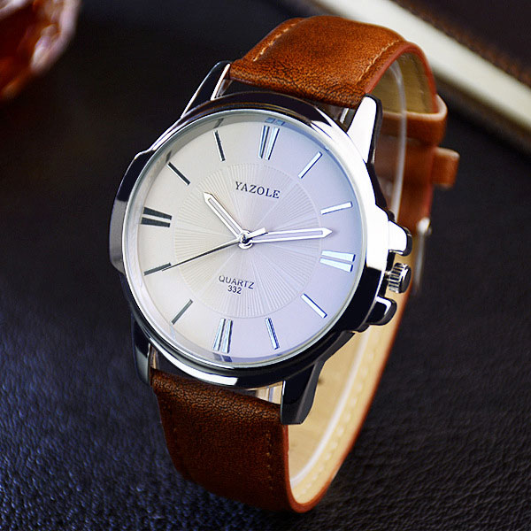 Фото 2. Мужские наручные кварцевые часы Yazole 332 (оригинал, quartz, чоловічий годинник)