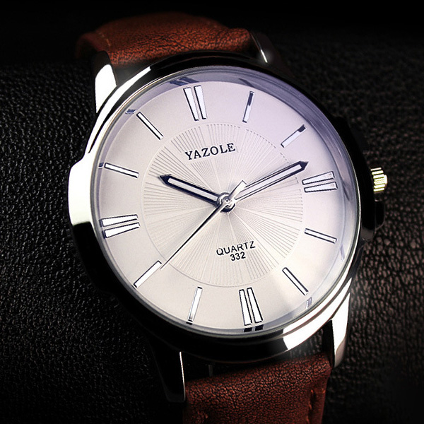 Фото 4. Мужские наручные кварцевые часы Yazole 332 (оригинал, quartz, чоловічий годинник)