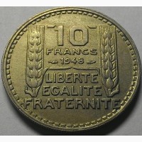 Франция 10 франков 1948 год ОТЛИЧНОЕ СОСТОЯНИЕ