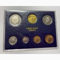Нидерланды набор монет 1980 год UNC ОТЛИЧНЫЕ