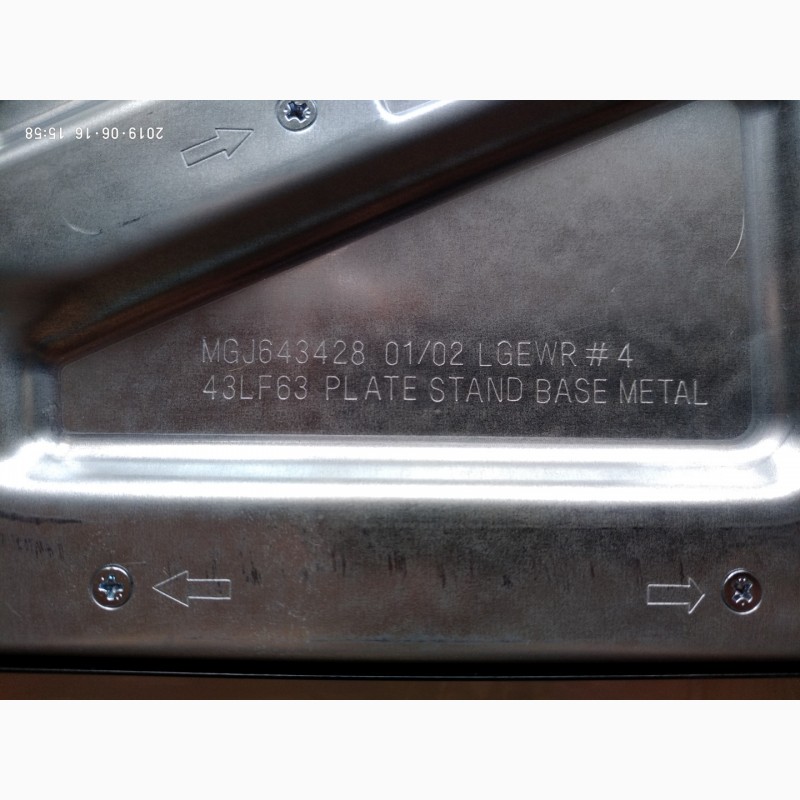 Фото 4. Подставка 43LF63 Plate Stand Base Metal, MGJ643428 для телевизора LG 43LF630V