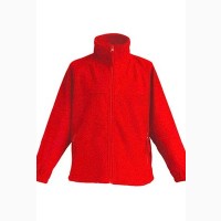 Детская флисовая куртка, красный цвет