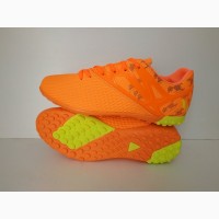 Купити шкіряні сороконіжки adidas недорого яскраві оранжеві кросівки адідас спортивне