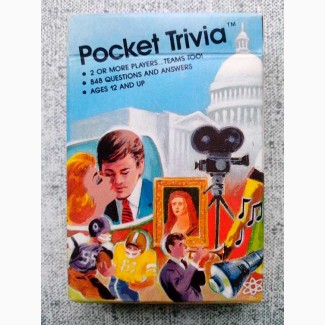 Винтажная настольная игра Pocket Trivia на английском языке