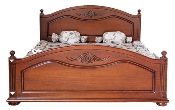 Двоспальне ліжко Елізабет з масиву дуба