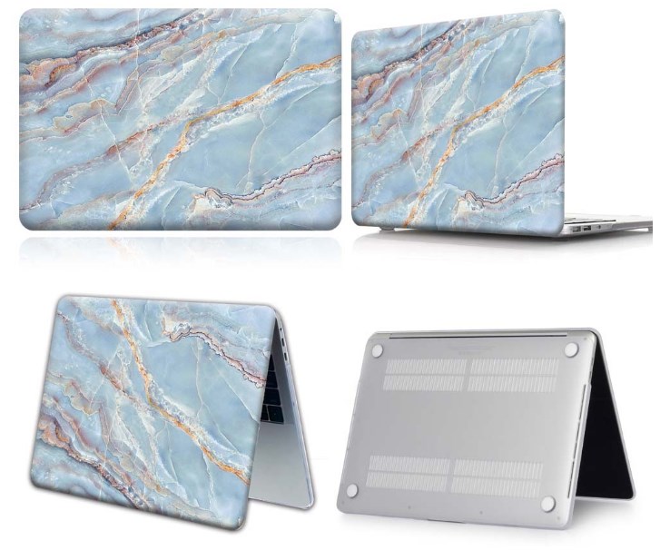 Фото 2. Чехол с рисунком под голубой мрамор MacBook Air/Pro 2020 13.3 Mramor