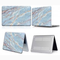 Чехол с рисунком под голубой мрамор MacBook Air/Pro 2020 13.3 Mramor