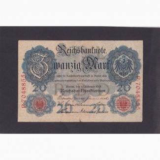 20 марок 1914г. P 7048855. Германия